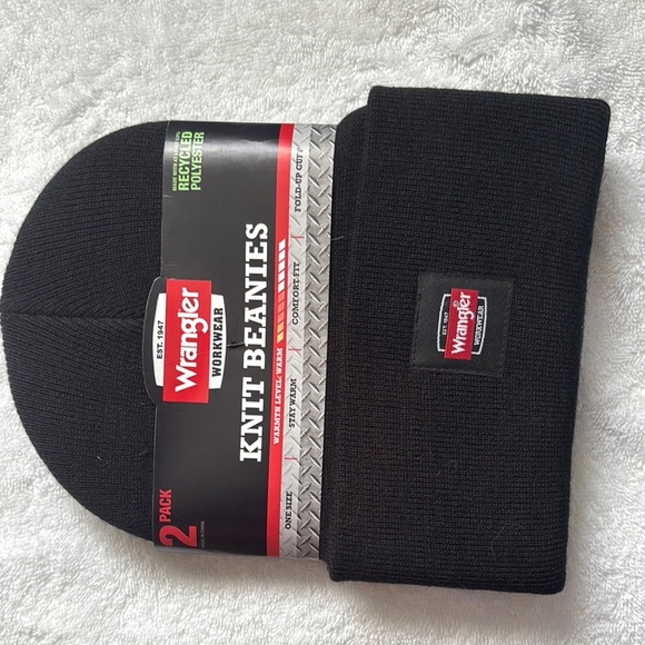 Wrangler Gray Knit Beanie Duo - Picture 3 of 4